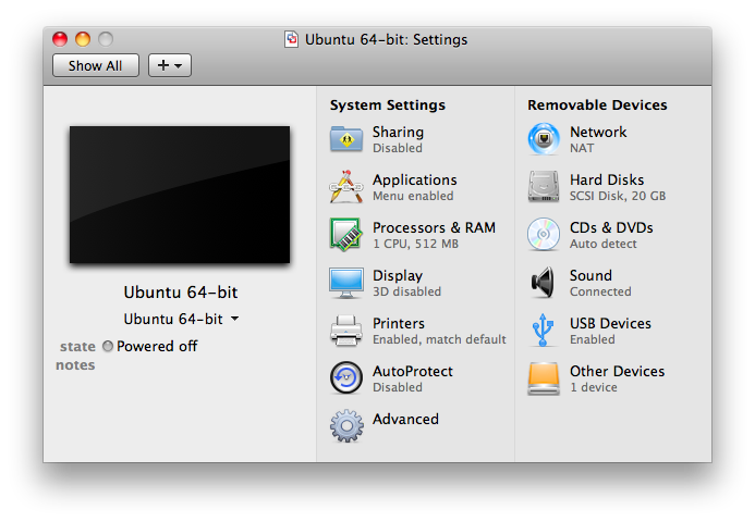 vmware fusion ubuntu