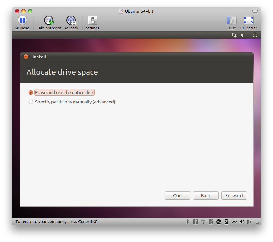 ubuntu vm on mac